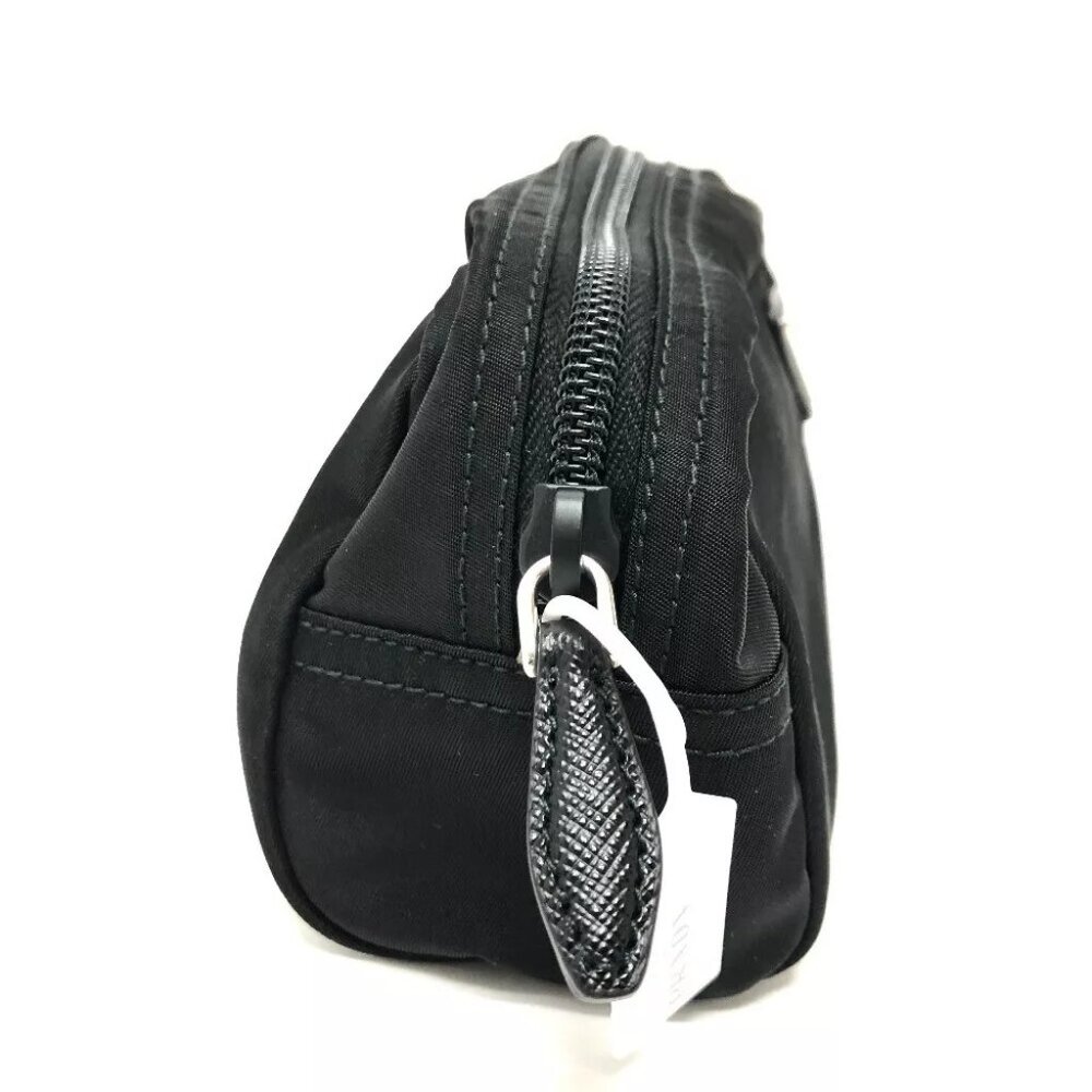 PRADA Triangle logo Makeup pouch Cosmetics Pouch Nylon Black - Picture 5 of 8